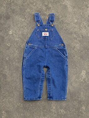 Vintage Round House Denim Overalls 18M Blue Jean Bib